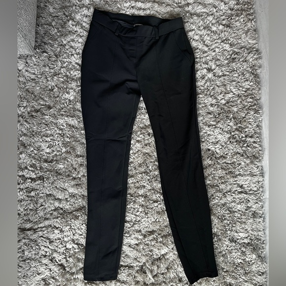 Express Editor High Waisted Skinny Pant Black Professional Trouser - Picture 2 of 5